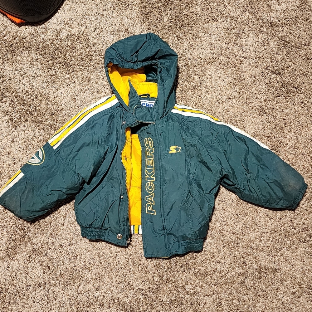Vintage Kids Green Bay Packers Starter Jacket